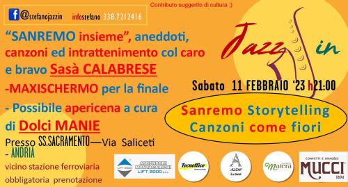 Sanremo Storytelling  Canzoni come fiori
