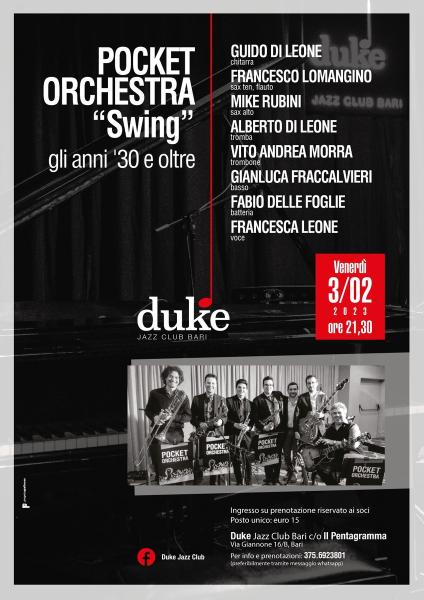 Pocket Orchestra - “Swing” gli anni '30 e oltre