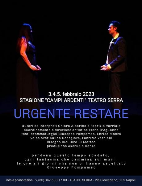 “Urgente restare”. Alla rassegna “Campi Ardenti” la danza racconta l’amore