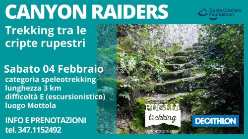 CANYON RAIDERS Trekking tra le cripte rupestri