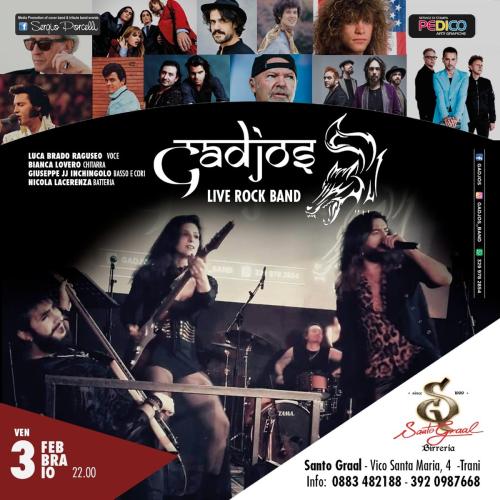 GADJOS - LIVE ROCK BAND A TRANI SANTO GRAAL