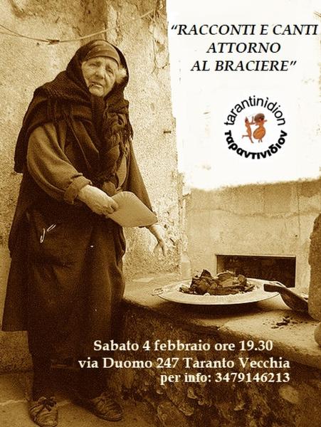 “RACCONTI e CANTI ATTORNO al BRACIERE"