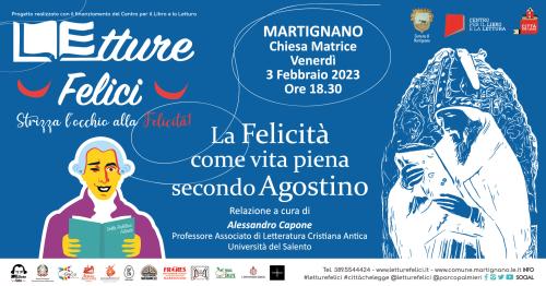 Letture Felici presenta "La felicità come vita piena secondo Agostino"