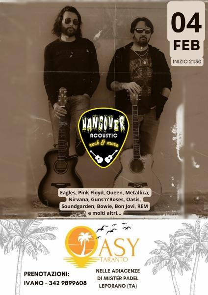 HANGOVER - acoustic rock'n'pop live all'Oasy/Leporano (TA)