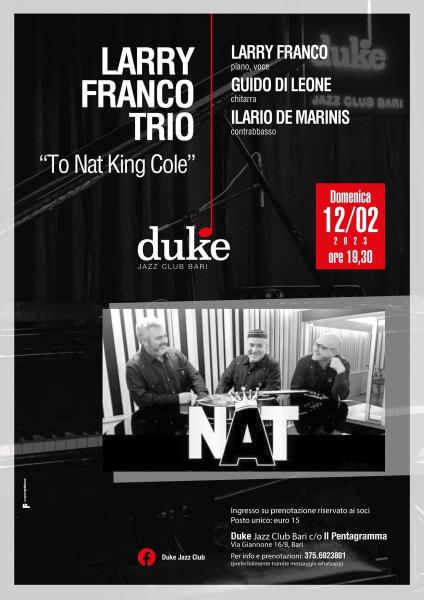 “Larry Franco Trio - To Nat King Cole”