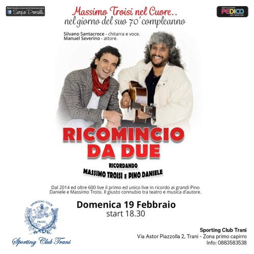 Massimo Troisi nel cuore...nel giorno del suo 70' compleanno, tra teatro e musica!