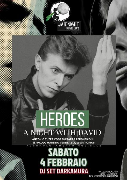 HEROES DAVID BOWIE TRIBUTE BAND
