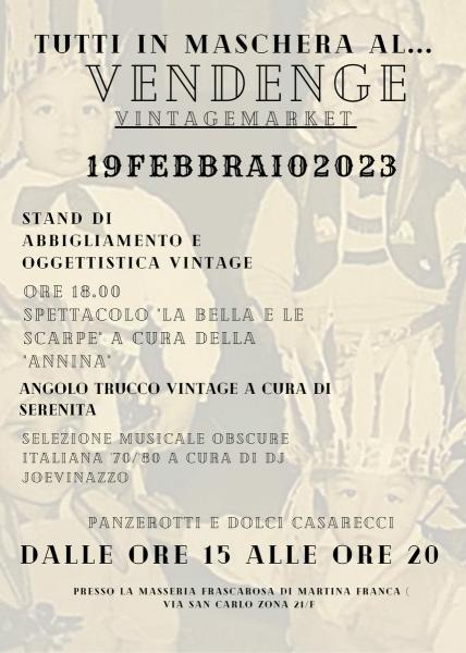 Vendenge Vintage Market - Carnival Edition