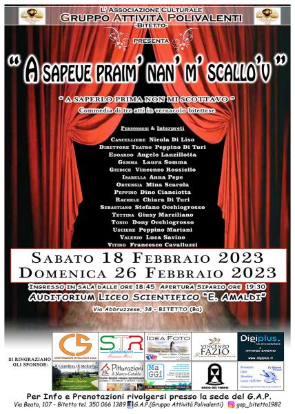 "A sapeue praim' nan' m' scallo'v"