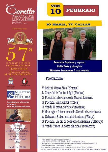 IO MARIA TU CALLAS DEDICATO A MARIA CALLAS NEL CENTENAIO DELLA NASCITA