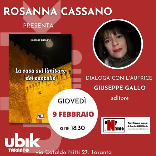 Presentazione del romanzo "La casa sul limitare del castello" di Rosanna Cassano