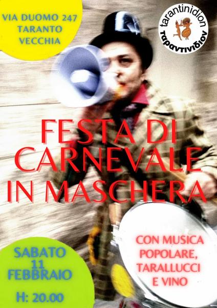 ASPETTANDO IL CARNEVALE "FESTA in MASCHERA e MUSICA POPOLARE