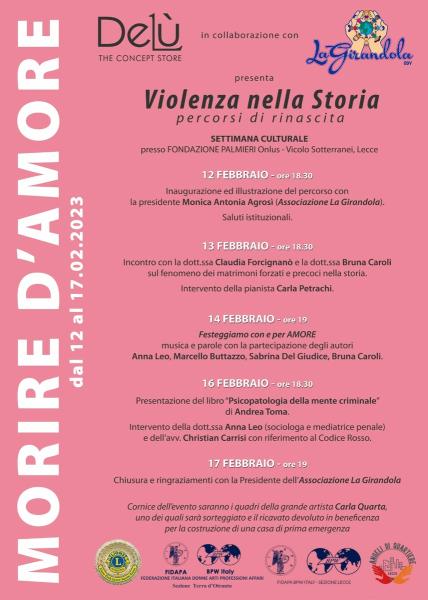 Violenza e rinascita, da domani una rassegna di incontri tra esperti a Lecce