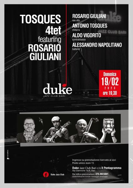 Tosques 4tet featuring Rosario Giuliani