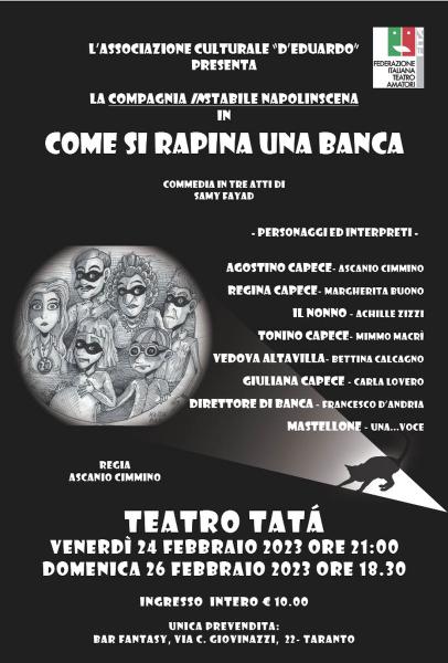 COME SI RAPINA UNA BANCA di Samy Fayad
