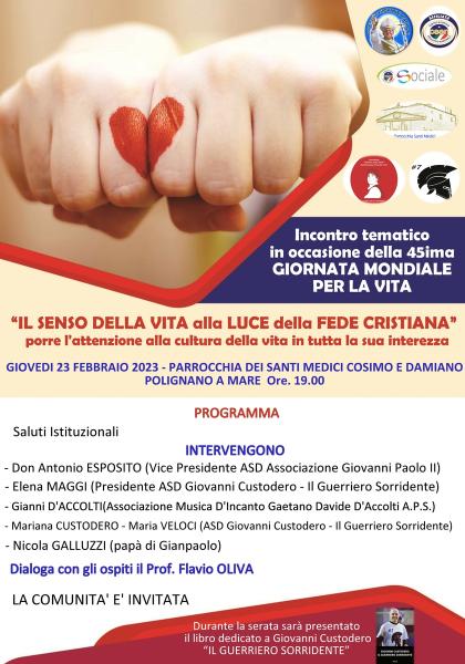 IL SENSO DELLA VITA alla LUCE della FEDE CRISTIANA