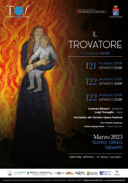 “Il Trovatore” di Giuseppe Verdi per il Taranto Opera Festival