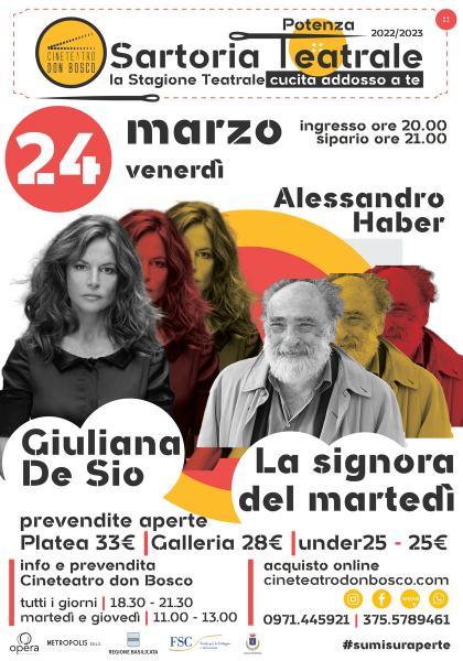 La Signora del Martedì, in scena a Potenza
