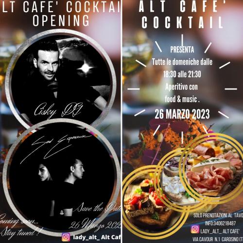 Alt Cafè Cocktail , Aperitivi le domeniche pomeriggio.