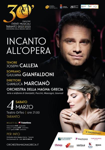 INCANTO ALL'OPERA Joseph Calleja e Giuliana Gianfaldoni con l'Orchestra della Magna Grecia
