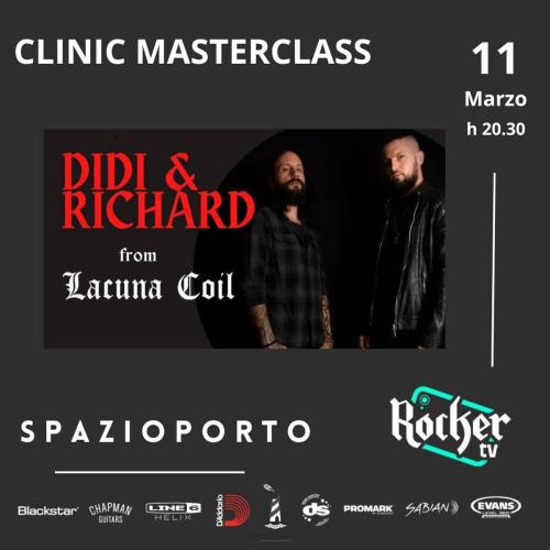 MASTERCLASS con DIDI&RICHARD from LACUNA COIL + Fuoritempo Live