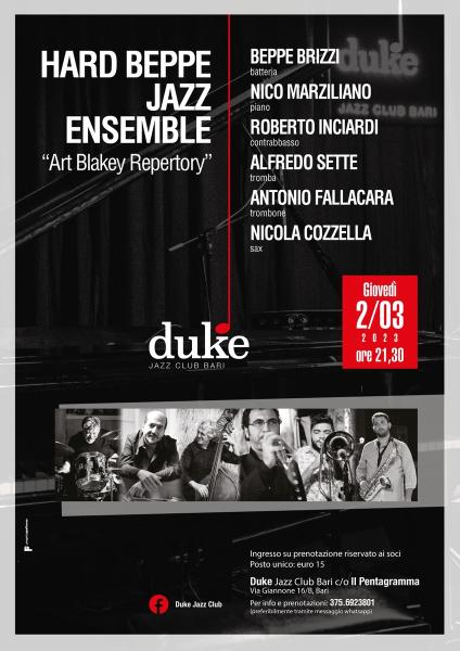 Hard Beppe Jazz Ensemble “Art Blakey Repertory”