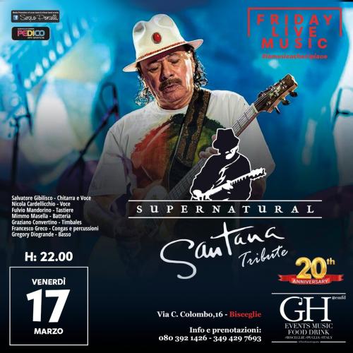 SuperNatural Santana Tribute live a Bisceglie