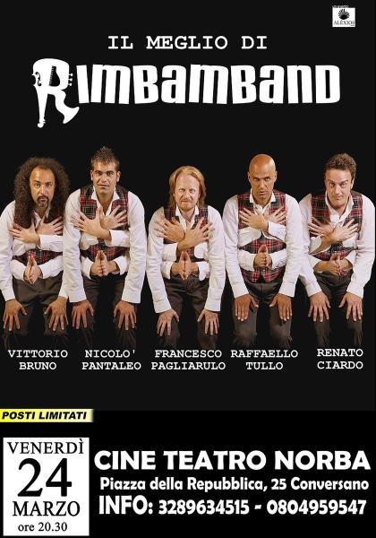 Al Teatro Norba arriva la Rimbamband: musica e comicità in un appuntamento da non perdere!