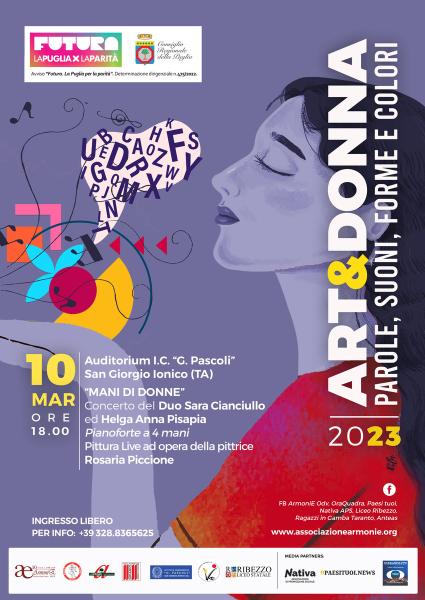 Pittura e Musica per Art&Donna Parole, Suoni, Forme e Colori