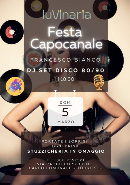 CAPOCANALE 80/90 DJ SET: festa di riapertura del LuVinaria Winebar