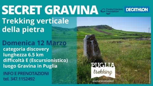 SECRET GRAVINA Trekking verticale della pietra