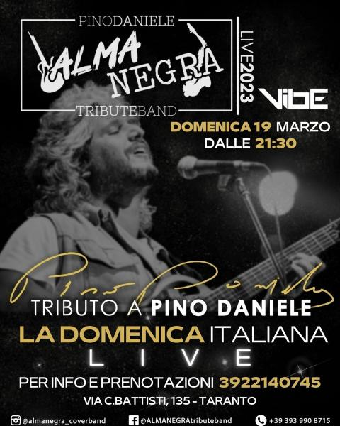 ALMANEGRA Pino Daniele Tribute Band al VIBE Burger Drink & More