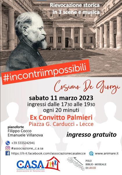 #Incontri impossibili: Cosimo De Giorgi