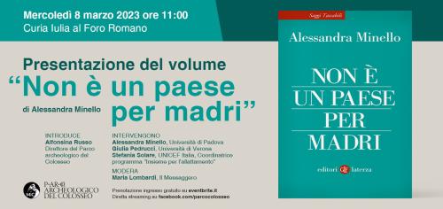 Giornata della Donna, Presentazione del libro "Non è un Paese per madri" di Alessandra Minello