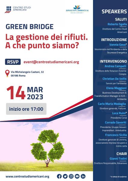 Green Bridge, La gestione dei rifuiti. A che punto siamo?