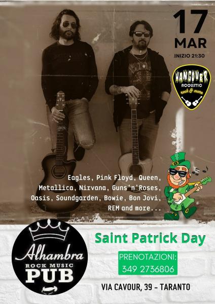HANGOVER rock'n'pop acoustic duo live all'ALHAMBRA/Taranto