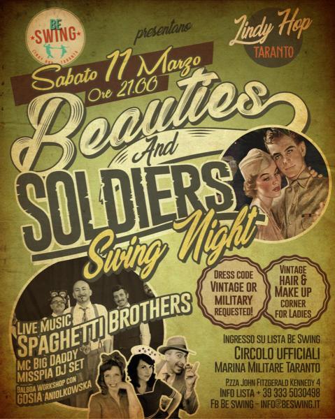 BEAUTIES AND SOLDIERS - Swing Night