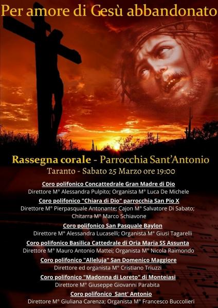 Per amore di Gesù abbandonato - rassegna corale