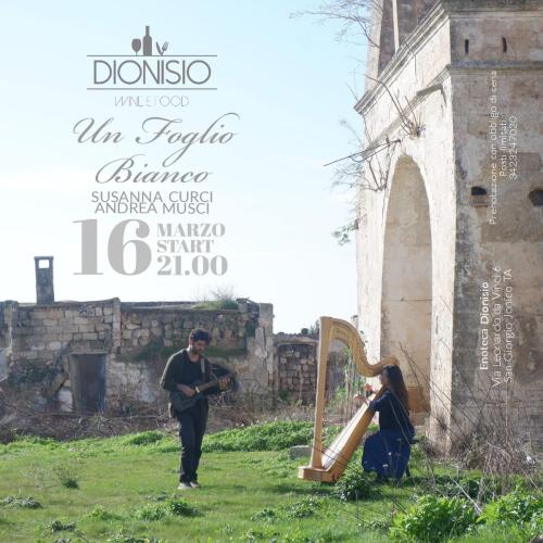 Un Foglio Bianco | 16MAR | Enoteca Dionisio