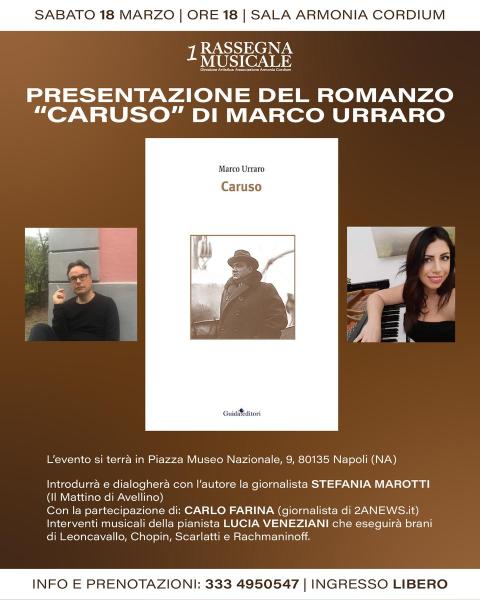 Presentazione del romanzo “Caruso” di Marco Urraro