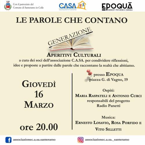 Le Parole Che Contano - Aperitivo Culturale