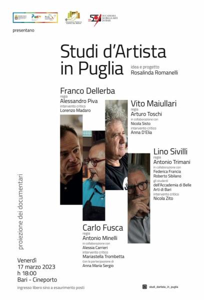 Proiezione documentari "Studi d'Artista in Puglia"