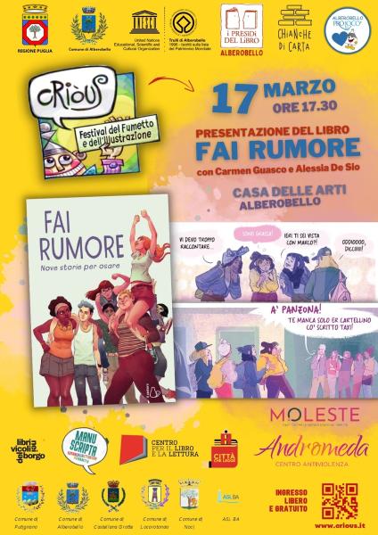 Presentazione "Fai rumore" | Criòus - Festival del Fumetto e dell'Illustrazione