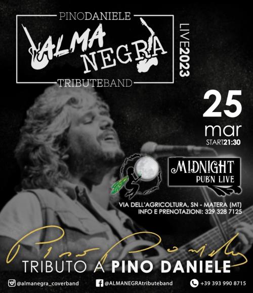 ALMANEGRA Pino Daniele Tribute Band al MidNight Pub'n Live