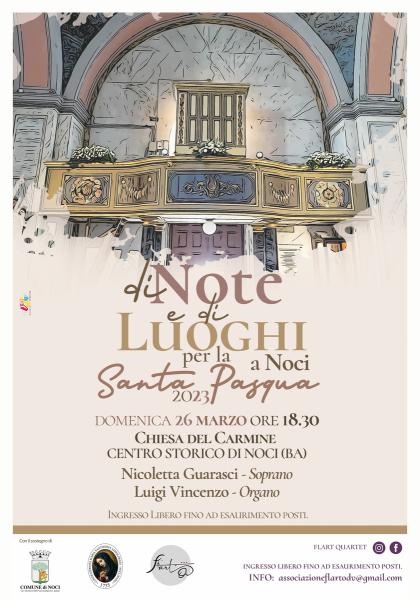 " Di Note e di  Luoghi " per la Santa Pasqua