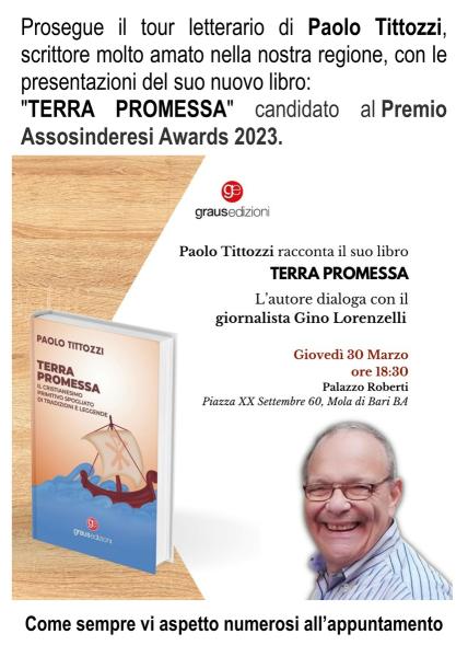 Presentazione libro di Paolo Tittozzi: TERRA PROMESSA