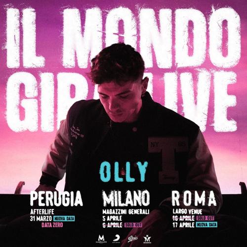 Olly, Nuove Date a Roma per “Il Mondo Gira Live”