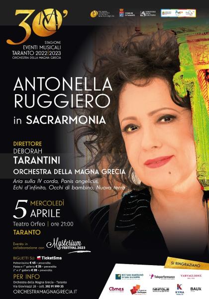 Antonella Ruggiero in SACRARMONIA - Mysterium Festival 2023 - 5 APR 2023