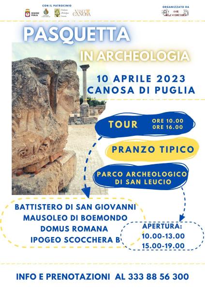 Pasquetta 2023 a Canosa: archeologia, natura e gastronomia