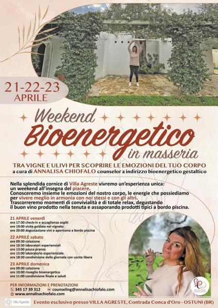 Weekend Bioenergetico in masseria